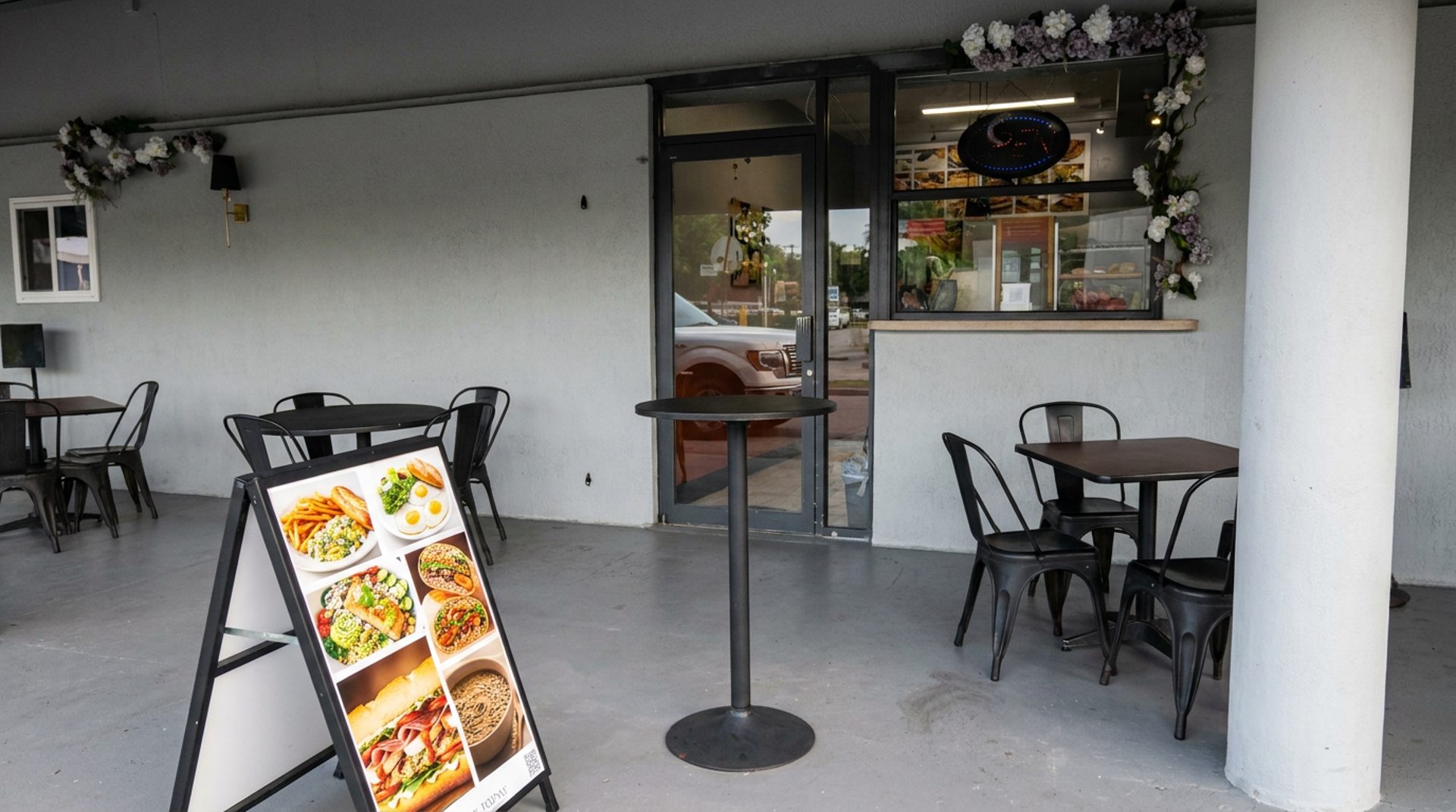 Tables outside