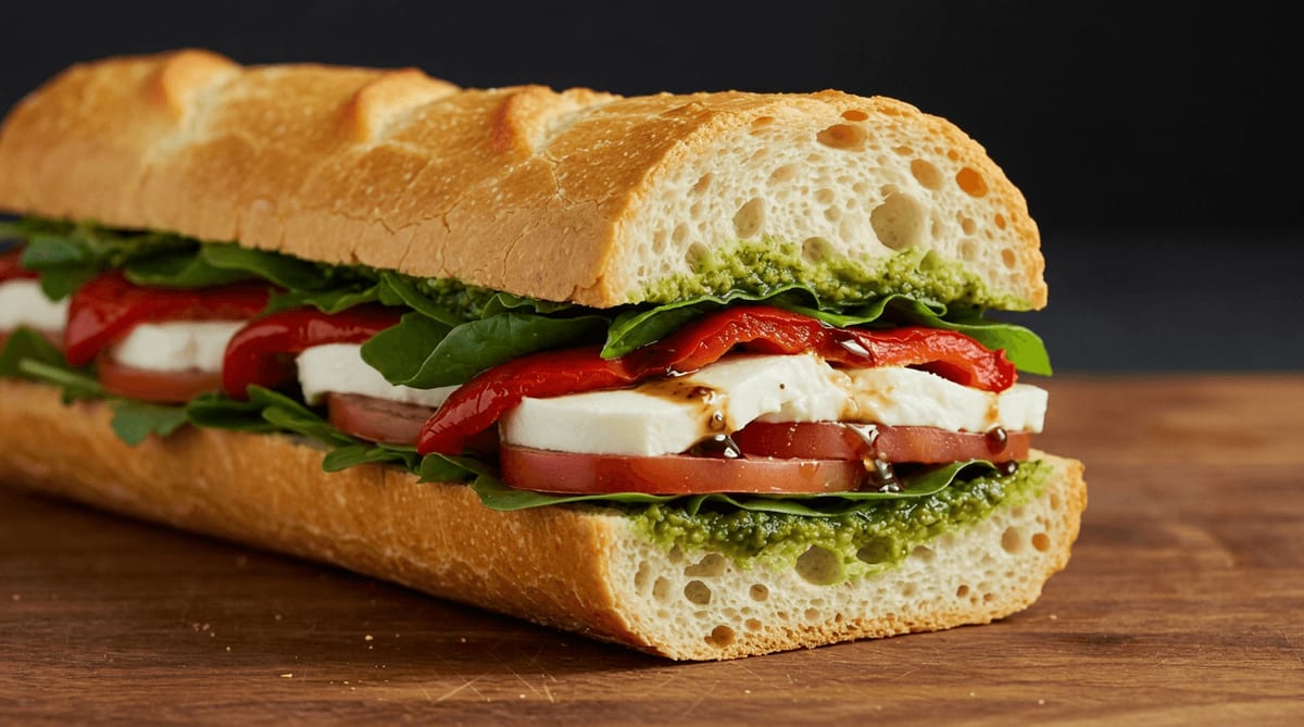 Pesto Caprese Sandwich