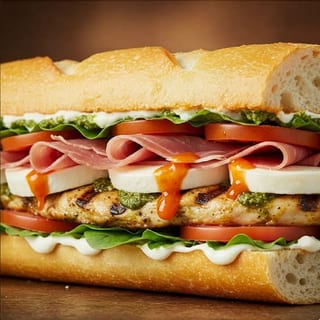 Buffalo Chicken & Prosciutto Sandwich