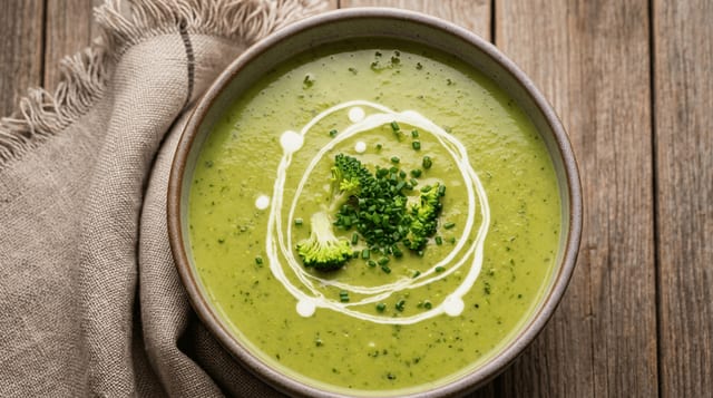 Cream of Broccoli Soup.